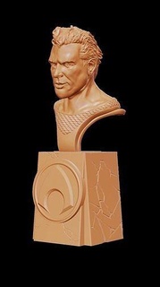 Aquaman clásico dc superhéroe escultura cómic Arte esculturas 3d print model - Mito3D