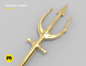 aquaman - trident of poseidon god sea weapon mythical games toys game accessories film dc comics cosplay costume prop 3d print model - Mito3D