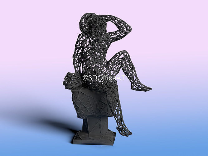 Acquario zodiaco cartello resina Stampa regalo compleanno decorazione azodiaco acqua uomo seduta arredamento wireart filo maglia sla idee arte sculture 3D print model - Mito3D