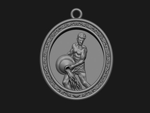 aquarius zodiac sign pendant art bas relief print design decoration jewelry sculpture gold platinum pendants download monument ring symbol printable 3d print model - Mito3D