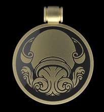 aquarius jewelry horoscope mascot medallion pendant pendants present stars zodiac 3d print model - Mito3D