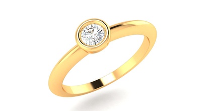 ar-lrz-0024 gold jewelry silver ring diamond printable jewel jewellery wedding engagement gem sterling fashion platinum necklace engagem apparel brilliant rings 3d print model - Mito3D