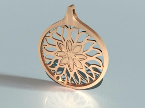 arabesk pendant jewelry pendants wedding woman silver gold printable sterling female diamond jewel 3d print model - Mito3D