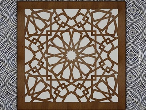 el arte arabesco art de madera las curvas decoración makerschallenge otros 3d print model - Mito3D