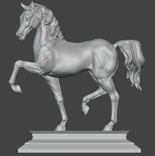 arabisch pferd 3d drucken modell kunst tier skulptur 3dprint statue dekoration skulpturen highpoly zahlen miniaturen 3d print model - Mito3D
