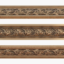 arabian moulding cnc house molding cornice frieze baguette profile border finishes decor carved classic ornament modern stl obj wood onlay ethnic printable 3d print model - Mito3D