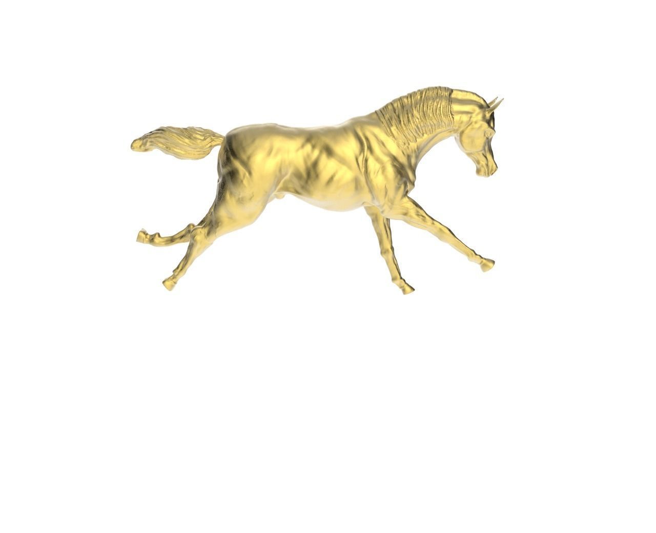 arabic horse galloping position art animal animals arab competitive dressage equestrian equine mammal replicas scan scans showjumping stallion running sculpture 3D print model - Mito3D