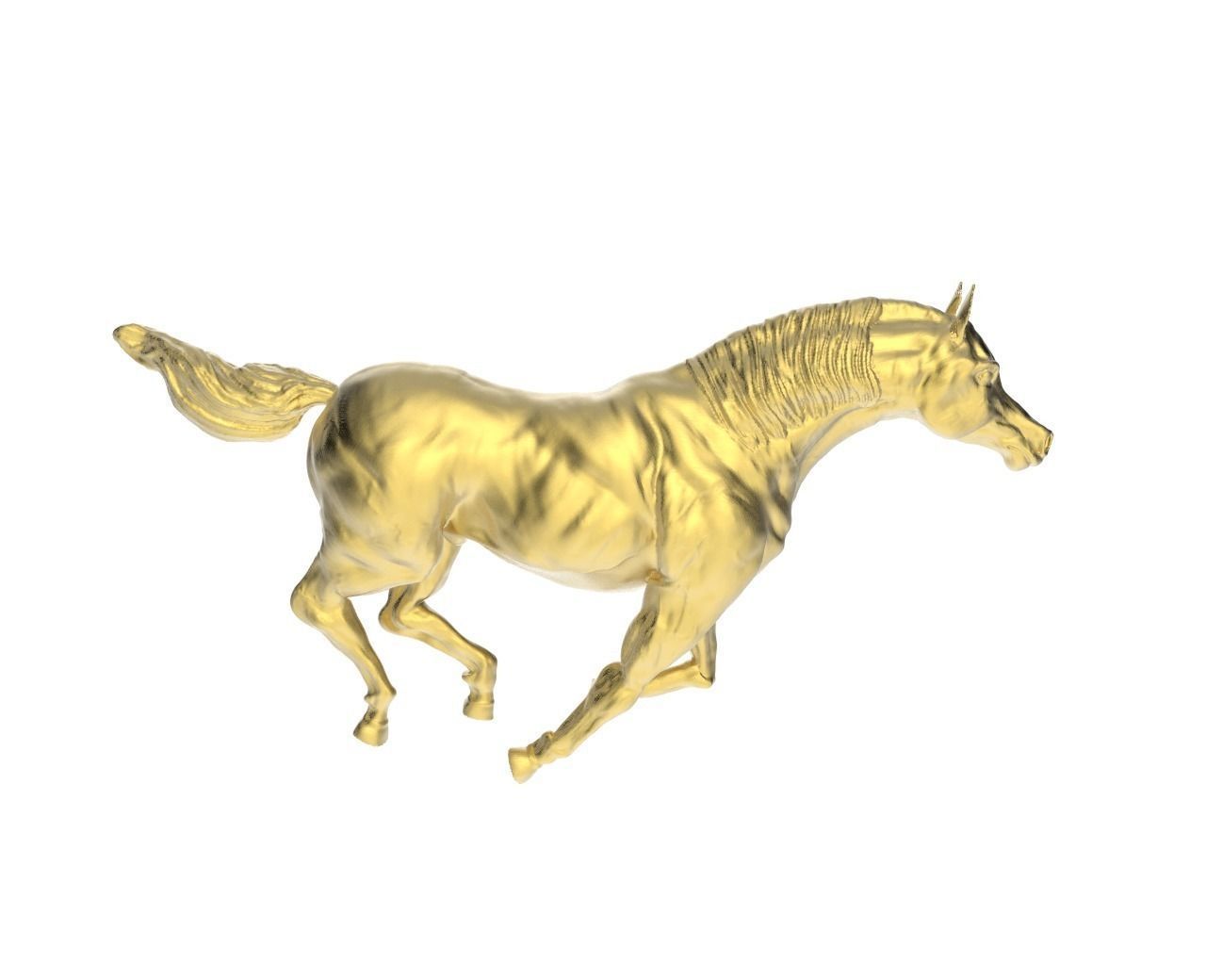 arabic horse galloping position art animal animals arab competitive dressage equestrian equine mammal replicas running scan scans showjumping stallion sculpture 3D print model - Mito3D