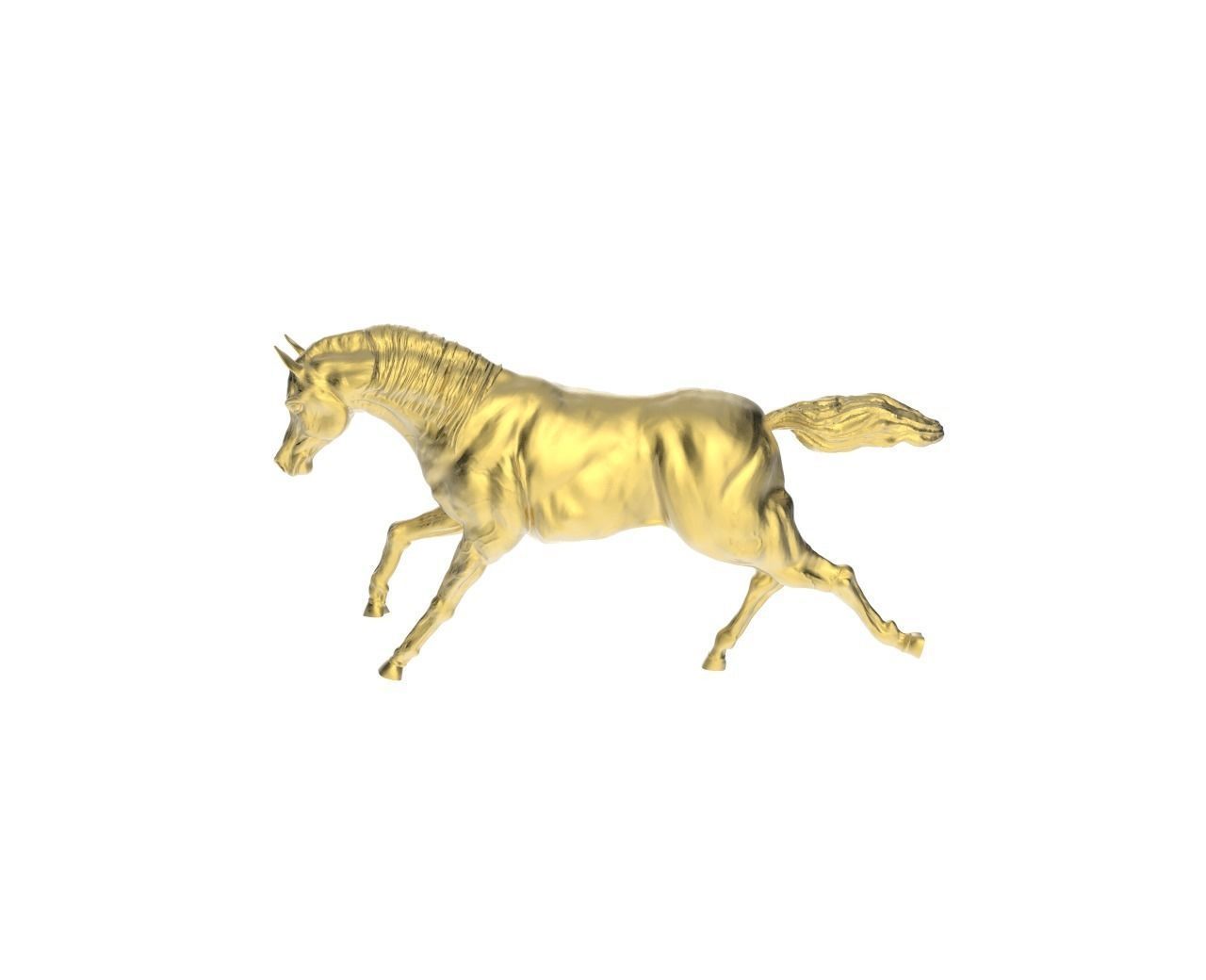 arabic horse galloping position art animal animals arab competitive dressage equestrian equine mammal replicas scan scans sculpture showjumping stallion running 3D print model - Mito3D
