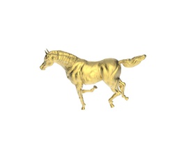 arabic horse in galloping position animal animals arab art competitive dressage equestrian equine mammal replicas sacn scans showjumping stallion sculpture running 3d print model - Mito3D