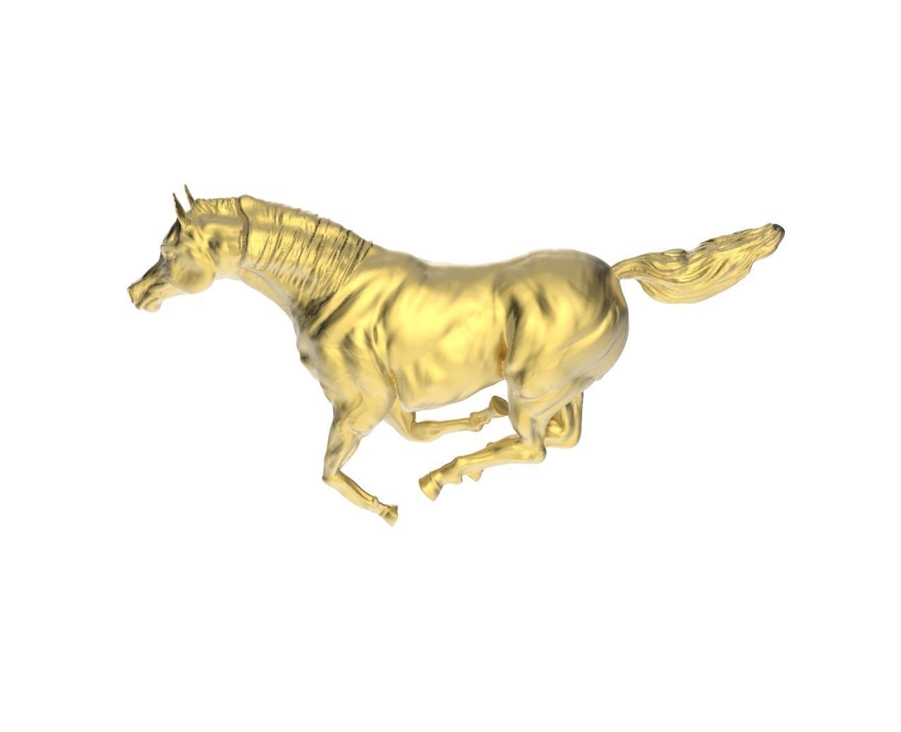 arabic horse in galloping position 8 animal animals arab art competitive dressage equestrian equine mammal replicas running scan scans sculpture showjumping stallion 3D print model - Mito3D