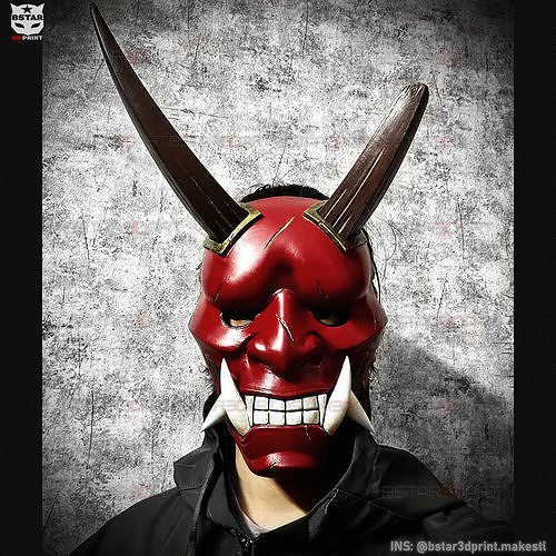 aragami 2 maske oni teufel halloween cosplay bstar3dprint spielzeuge kostüm schatten ninja samurai hannya geist masken japanisch japan spiele 3D print model - Mito3D