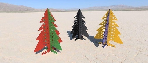 Pequena árvore Navidad lindo campana estrela chirimbolo casa Accesorios delaware 5 licença libre Direitos Salve acessórios cura fusion360 ender desing geométrico 3d print model - Mito3D