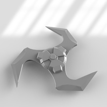 arc étoile fusible shuriken tenu sommet légendes jeu jeux jouets accessoires 3d print model - Mito3D