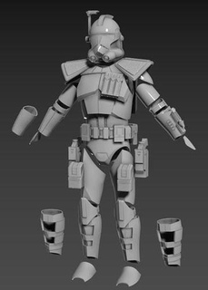 ark asker tam boyut giyilebilir zırh 3d baskı stl Dosyalar Fırtına arctrooper beşler klon savaşlar Yoda Jedi bitik lazer kılıç düello güç Yıldız Savaşları Vader Emir komando Ordu hobi kendin yap 3d print model - Mito3D