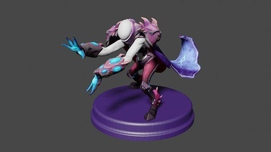 arc warden printable dota2 dota lowpoly 3dprintable print toy game character fantasy enemy creature art sculpture games toys 3d print model - Mito3D