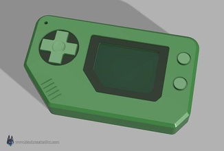 Arkade Ahri Handheld Cosplay Stütze Liga Legenden lol Modell randalieren Game Boy 3d Zubehörteil Hobby DIY 3d print model - Mito3D