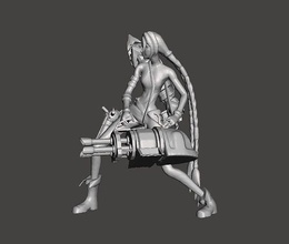 arcano jinx 3d modello lol lega of leggende selvaggio spaccatura giochi giocattoli 3d print model - Mito3D