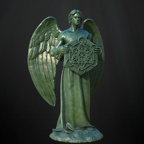 arcanjo metatron anjo escultura estátua mágico querubim asa querubins deus monumento arte esculturas 3D print model - Mito3D