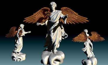 arch angel uriel oriel auriel cnc odun taş metal oymacılık öğütme dini semboller takı süslü antik dekorasyon sanat geleneksel tasarım tanrı nesne heykeller yönlendirici melekler jesu 3d print model - Mito3D