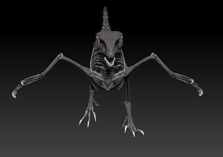arqueoptérix esqueleto completo 3d dinosaurio huesos fósil jurásico pájaro Ciencias biología 3d print model - Mito3D
