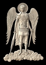 arcanjo michael escultura estátua arte antigo figura cultura deus decoração monumento jesu cristão religiou bíblia objeto médio esculturas arquitetônico 3d print model - Mito3D
