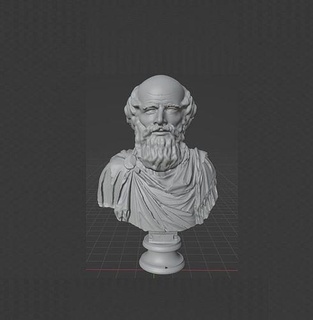 Arquímedes arquimedes siracusa griego antigua grecia físico matemático astrónomo Arte esculturas 3d print model - Mito3D