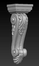 mísula decorativo 5 3d stl modelo escultura decoração arte estátua figura alívio mármore monumento arquitetônico 3dmodel esculturas esculpido clássico barroco madeira 3d print model - Mito3D