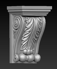 corbel dekoratif 8 3d model heykel dekor şekil rahatlama mermer anıt büst mimari sanat heykeller oyulmuş klasik barok odun 3dmodel 3d print model - Mito3D