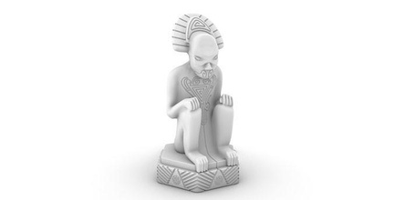 archivo 81 kaelego ídolo mesa dnd rpg pionero miniatura estatua figurilla escultura 40k deidad dios archive81 horror misterio sangre juegos juguetes juego accesorios 3d print model - Mito3D