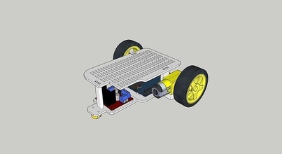 arduino macchina chasis araba 3d modello passatempo fai robotica 3d print model - Mito3D