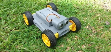arduino obstacle avoiding robot car diy electronics hobby drone robotics 3d print model - Mito3D