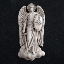 archangel michael 3 arhangel sculpture religion people statue art god man sculptures jewelry pendant gold ring 3d print model - Mito3D