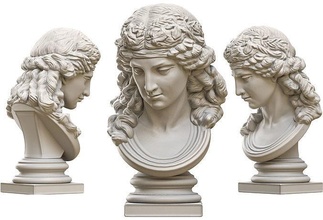 ariadna fracasso mulher estátua escultura antigo arte mármore monumento quadrado pedra figura decoração arquitetônico esculturas 3d print model - Mito3D