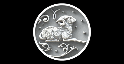 ariete astrologia cartello pendente zodiaco signo segni zodiacali collana 12signs gioielleria forno ciondoli 3d print model - Mito3D
