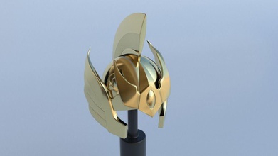 widder helm heilige seiya saintseiya sternzeichen ritter rüstung modell gold goldheiliger drucken spiele spielzeuge anime cosplay 3d print model - Mito3D