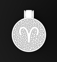 aries jewelry decoration gemini horoscope mascot medallion pendant pendants present zodiac 3d print model - Mito3D