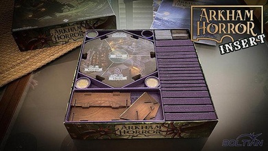 arkham horror 3rd edition - insert arkaham tabletop gameboard game coin tokens miniatures cthulhu lovecraft games toys board 3d print model - Mito3D
