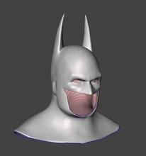 arkham ville batman paquet sombre chevalier cosplay costume armure capot jeu figure réplique loisir diy 3d print model - Mito3D