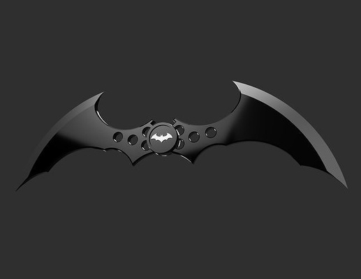 arkham spiel serie batman batarang stadt ritter herkunft asyl stütze replik gadget klinge cosplay kostüm anzeige spiele spielzeuge 3d print model - Mito3D