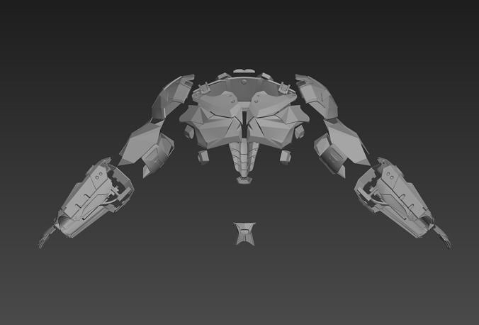 arkham knight armor batman cosplay including helmet art 3D print model - Mito3D