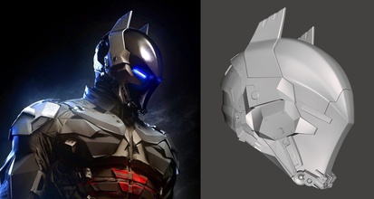 arkham knight helmet - red hood batman dc comics robin jason todd games toys 3d print model - Mito3D