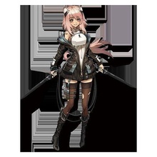 caballeros hembra personaje armas espada cosplay rata juegos juguetes 3d print model - Mito3D