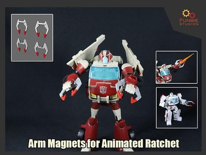 arm magnets transformers animated ratchet games toys 3d print model - Mito3D