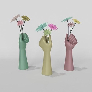 Arm Vase Hand Blume Pflanze Dekor Dekoration dekorativ Innere Design Körper Blumenvase Porzellan Anatomie männlich weiblich Schiff Haus 3d print model - Mito3D