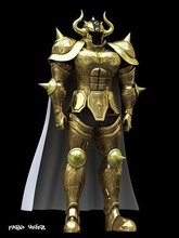 armadura de tauro aldebaran toro signore oro dorado santo seiya santuario atene signo zodiaco costellazione cosplay impresion3d passatempo fai 3d print model - Mito3D