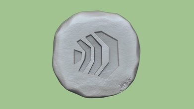gürteltier rune runenlandschaft stl schlüsselbund elementar runen spiel miniatur sammlung sammlerstück magier rakete buchstabieren felsen stein klassisch runenbau spiele spielzeuge 3d print model - Mito3D
