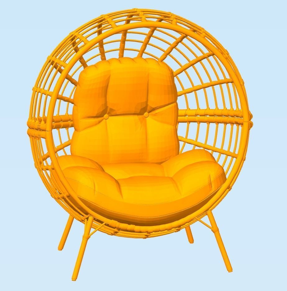 fauteuil maison l'intérieur salon-cuisine chambre accessoires 3D print model - Mito3D