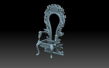 armchair chair furniture classic decoation cnc printable interior seat couch sofa house 3d print model - Mito3D