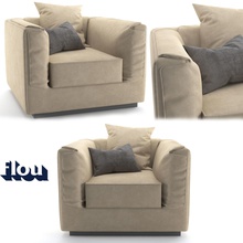 poltrona vago cavalheiro cadeira veludo travesseiro moda casa mobília 3d print model - Mito3D